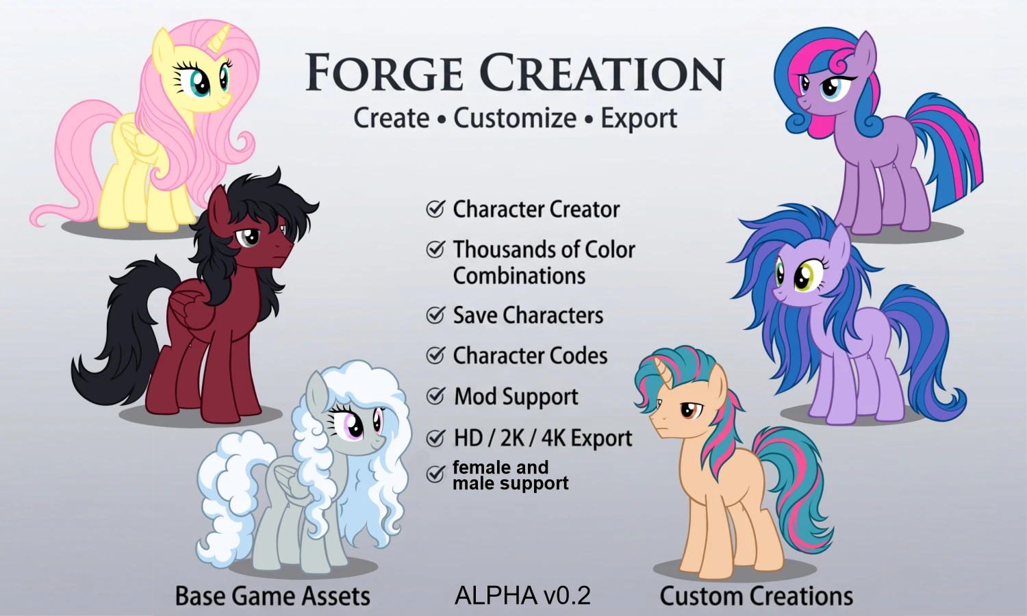 Forge Creation — Create Customize Export